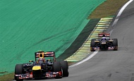 Гран При Бразилии 2012 г. Суббота 24 ноября третья практика Марк Уэббер Red Bull Racing