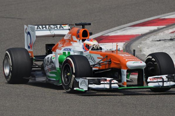 Гран При Китая 2013г. Пятница 12 апреля вторая практика Пол ди Реста Sahara Force India F1 Team
