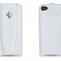 Чехол для iPhone 4/4s, etui flap, white