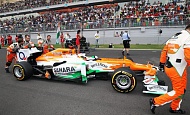 Гран При Индии  2012 г. Воскресенье 28 октября гонка Пол ди Реста Sahara Force India F1 Team