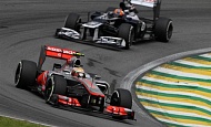 Гран При Бразилии 2012 г. Суббота 24 ноября третья практика Льюис Хэмилтон Vodafone McLaren Mercedes