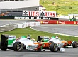Гран При Бразилии 2011г Воскресенье Адриан Сутиль  и Пол ди Реста Force India F1 Team