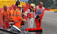 Гран При Бельгии 2011г воскресенье гонка Vodafone McLaren Mercedes  Льюис Хэмилтон 