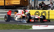 Гран При Италии 2012 г. Суббота 8 сентября третья практика Педро де ла Роса HRT F1 TEAM
