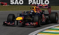 Гран При Бразилии 2012 г. Пятница 23 ноября вторая практика Себастьян Феттель Red Bull Racing