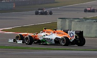 Гран При Китая 2013г. Воскресенье 14 апреля гонка  Андриан Сутиль и Пол ди Реста  Sahara Force India F1 Team